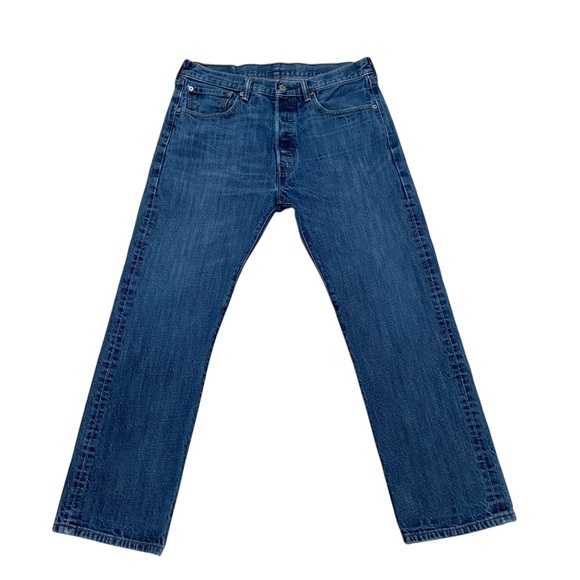 2012 Levi’s 501 Button Fly Jeans Blue - Picture 9 of 16